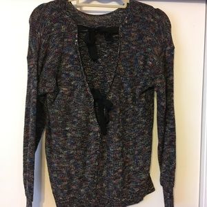 open back urban outfitters sweater with bows